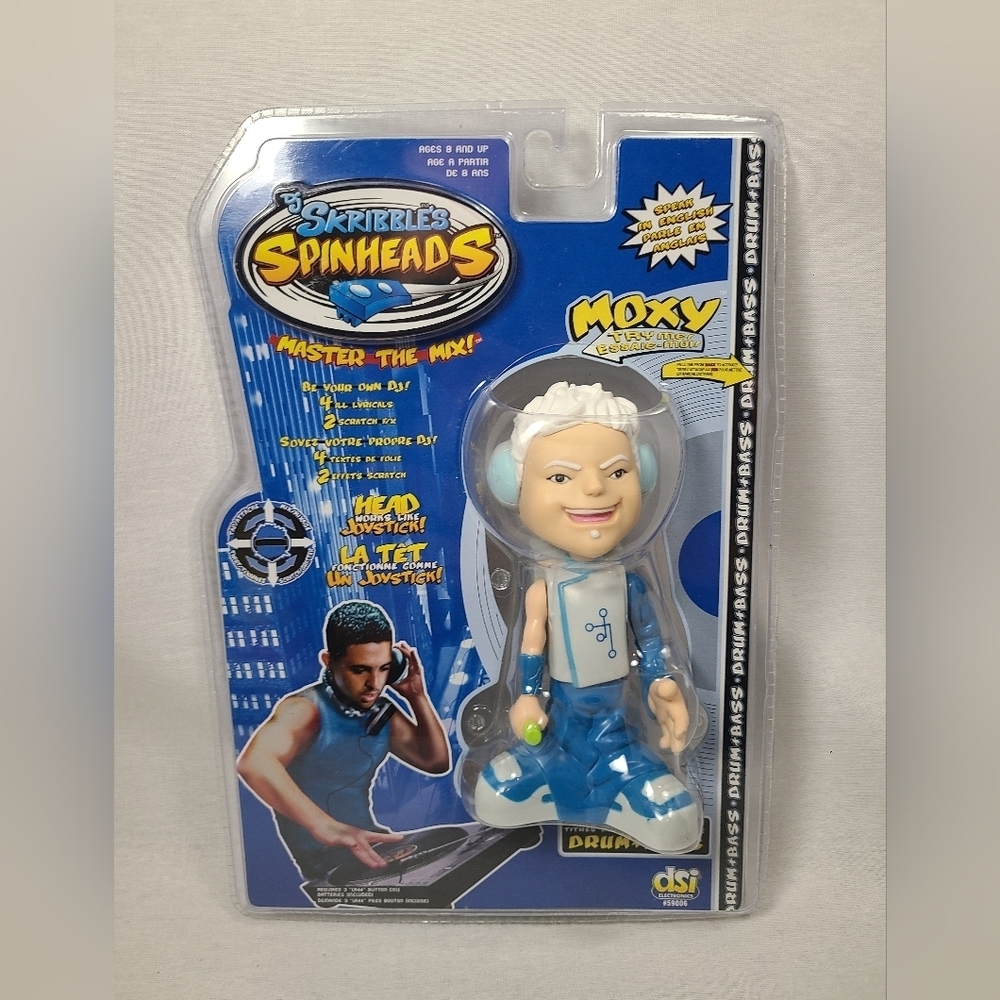 DSI Electronics DJ Skribbleβs Spinheads Moxy Figure Battery Operated Drum + Bass